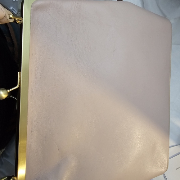 Jemma Jo Jo Blush Pink Kiss Lock Structured Top-Handle Satchel - Picture 11 of 16